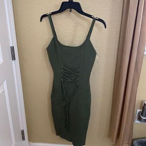 Bodycon Olive Green Dress